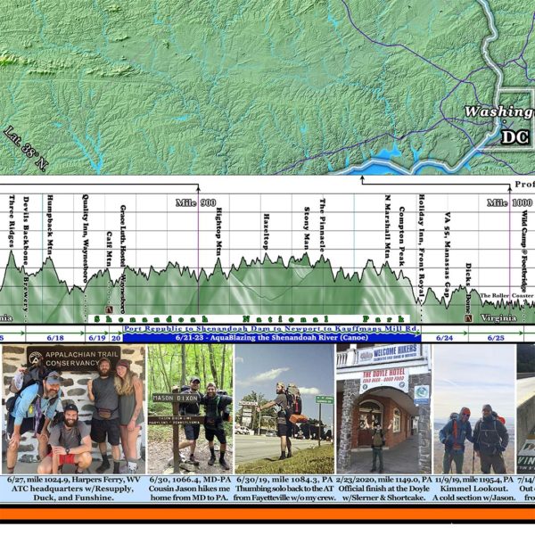 Z: Fully Customized Appalachian Trail Map - 10 feet wide, on professional canvas. - Image 3