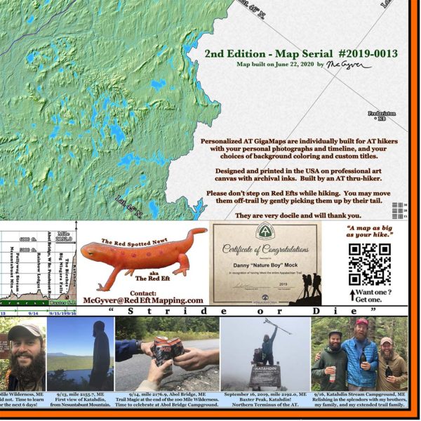 Z: Fully Customized Appalachian Trail Map - 10 feet wide, on professional canvas. - Image 4