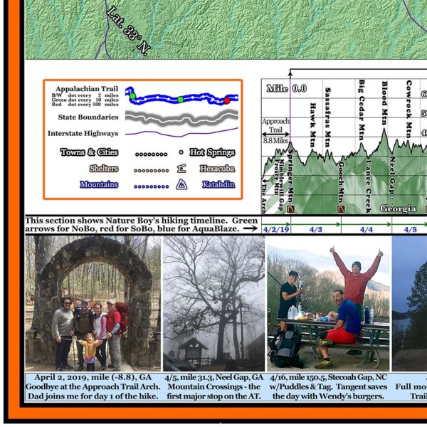 Z: Fully Customized Appalachian Trail Map - 10 feet wide, on professional canvas. - Image 6
