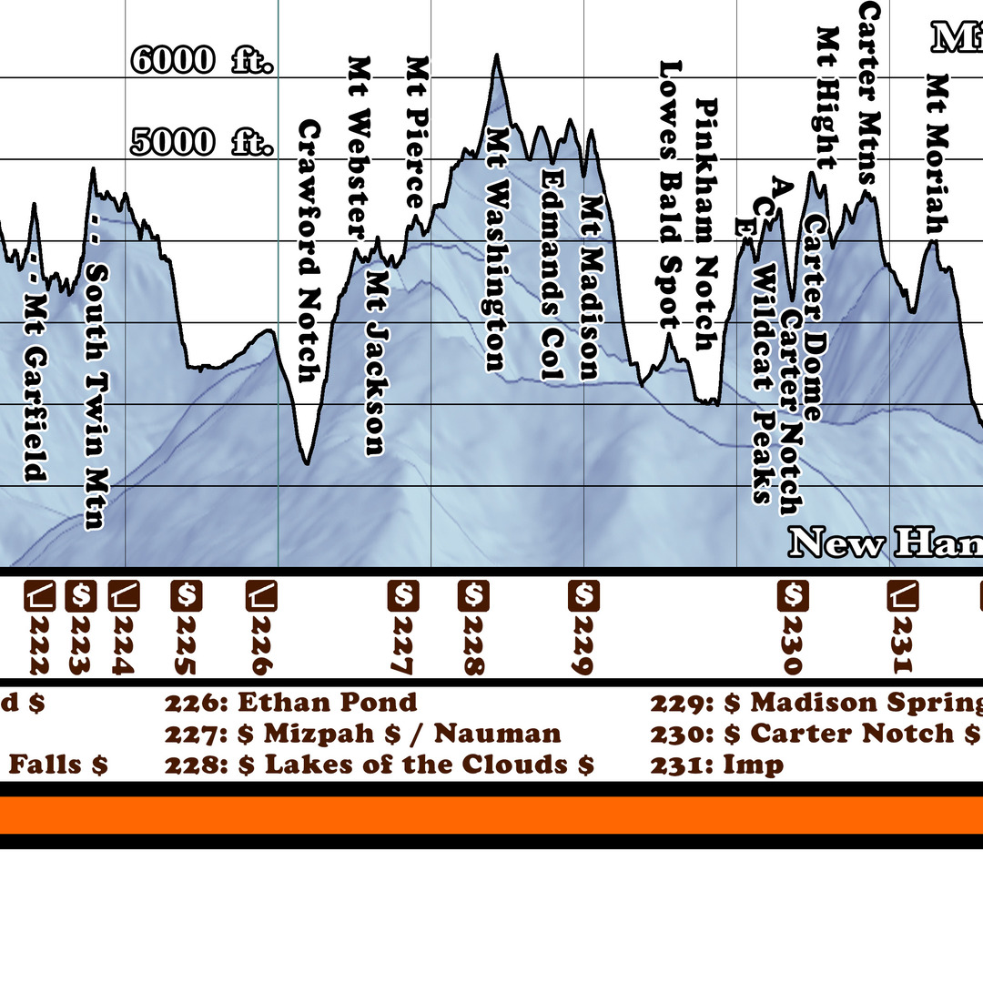 F2: 2025 Appalachian Trail Map - 10 feet wide, on professional canvas - State colored version - Image 13