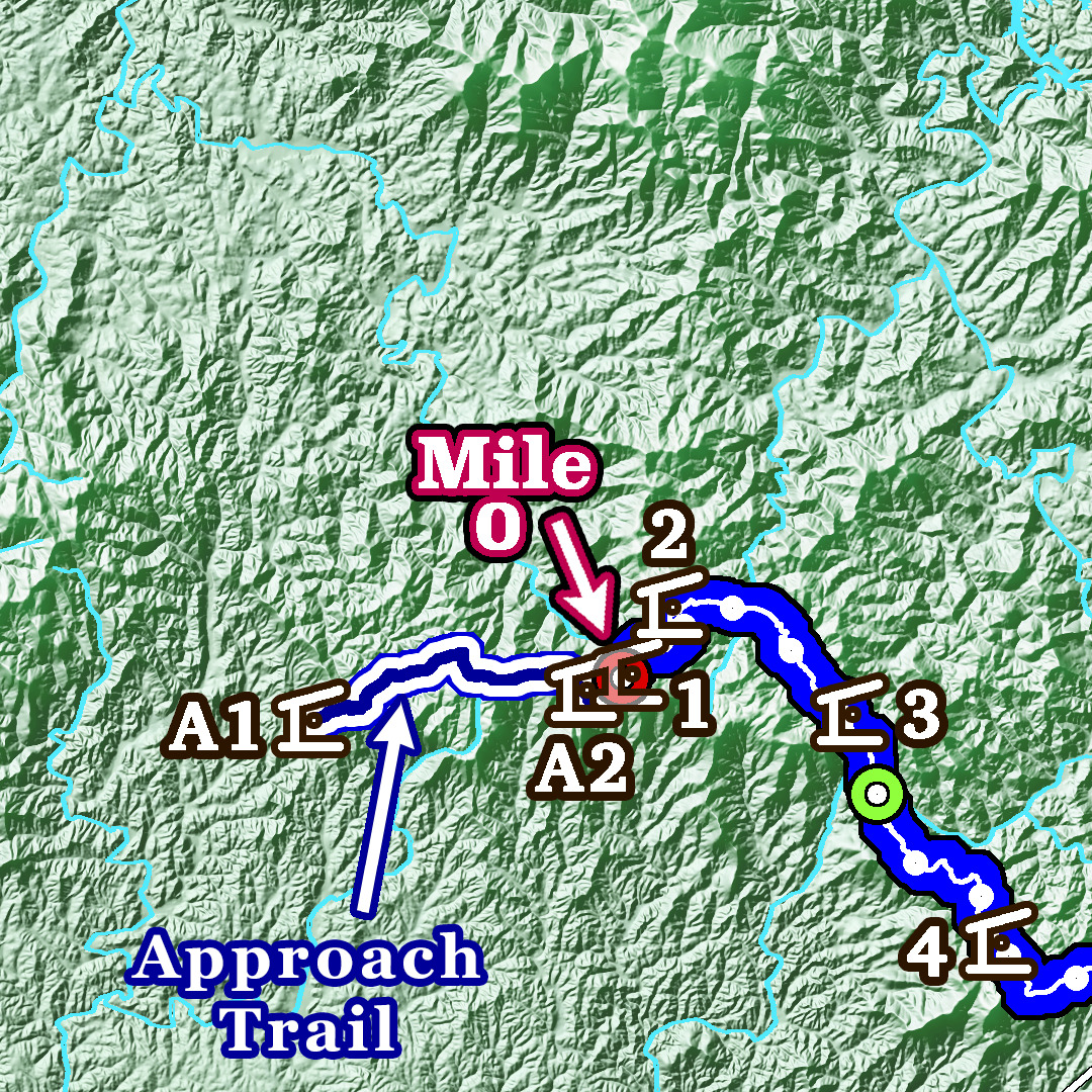 F2: 2025 Appalachian Trail Map - 10 feet wide, on professional canvas - State colored version - Image 3