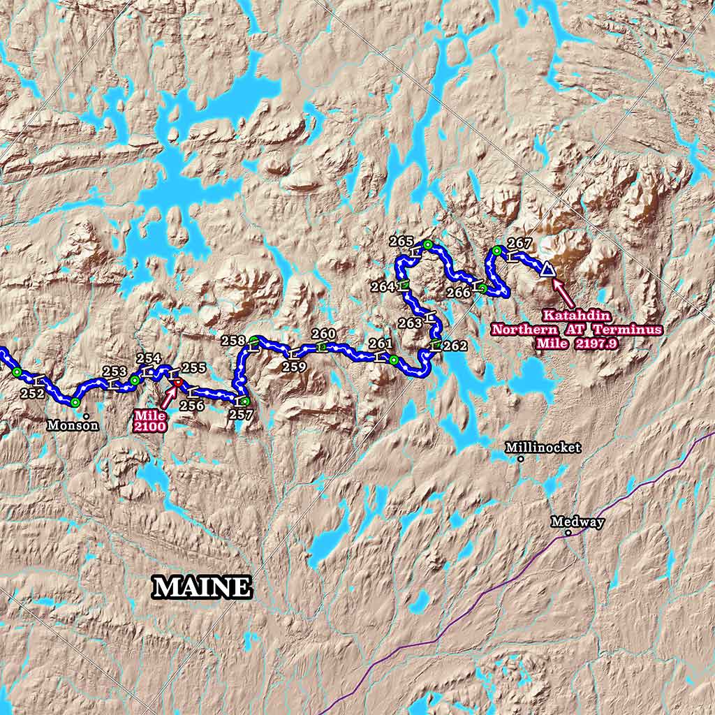 E2: 2026 Appalachian Trail Map - 10 feet wide, on professional canvas - State colored version - Image 8