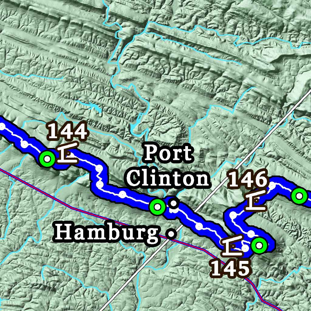 E2: 2026 Appalachian Trail Map - 10 feet wide, on professional canvas - State colored version - Image 6